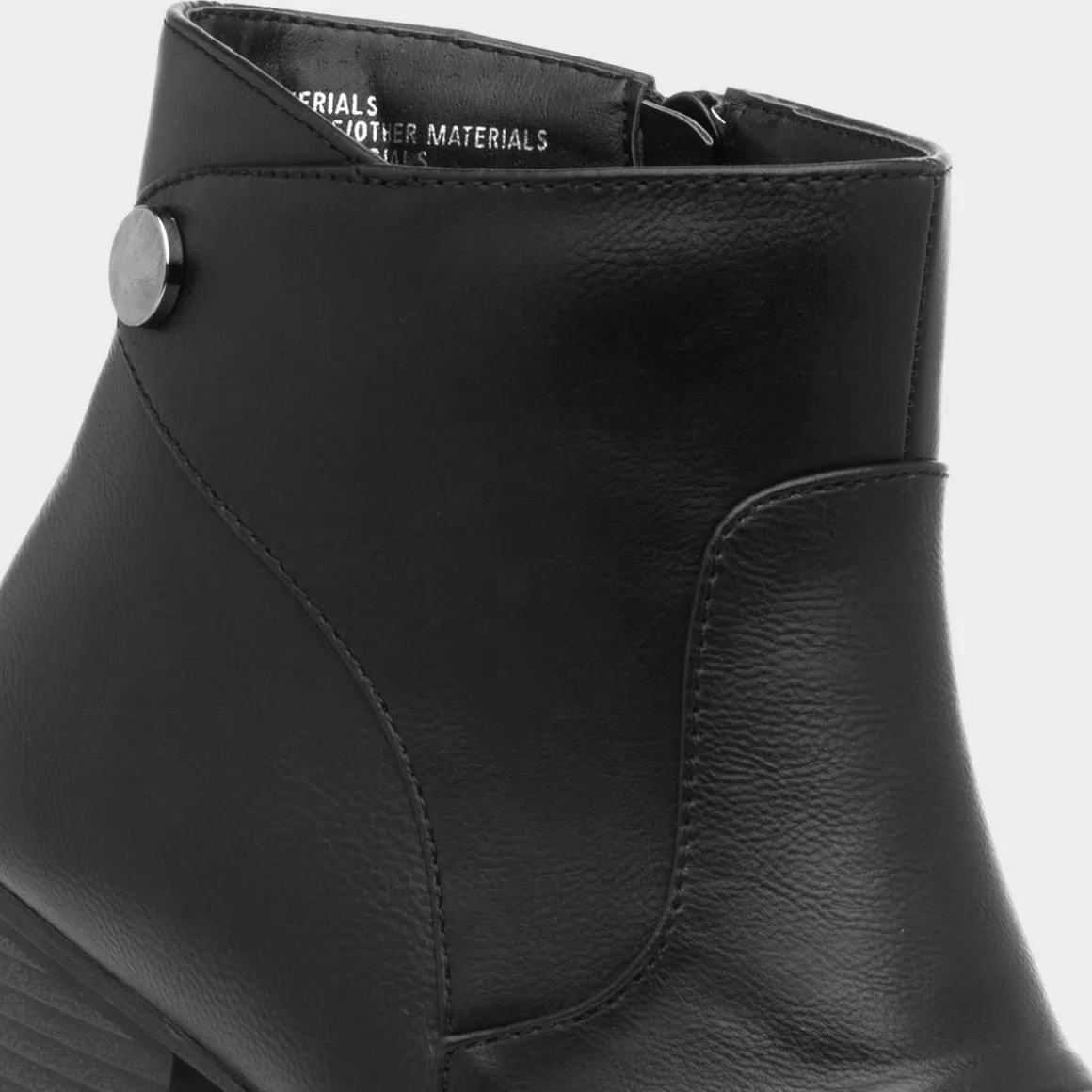 Lilley Mary Womens Black Heeled Ankle Boot