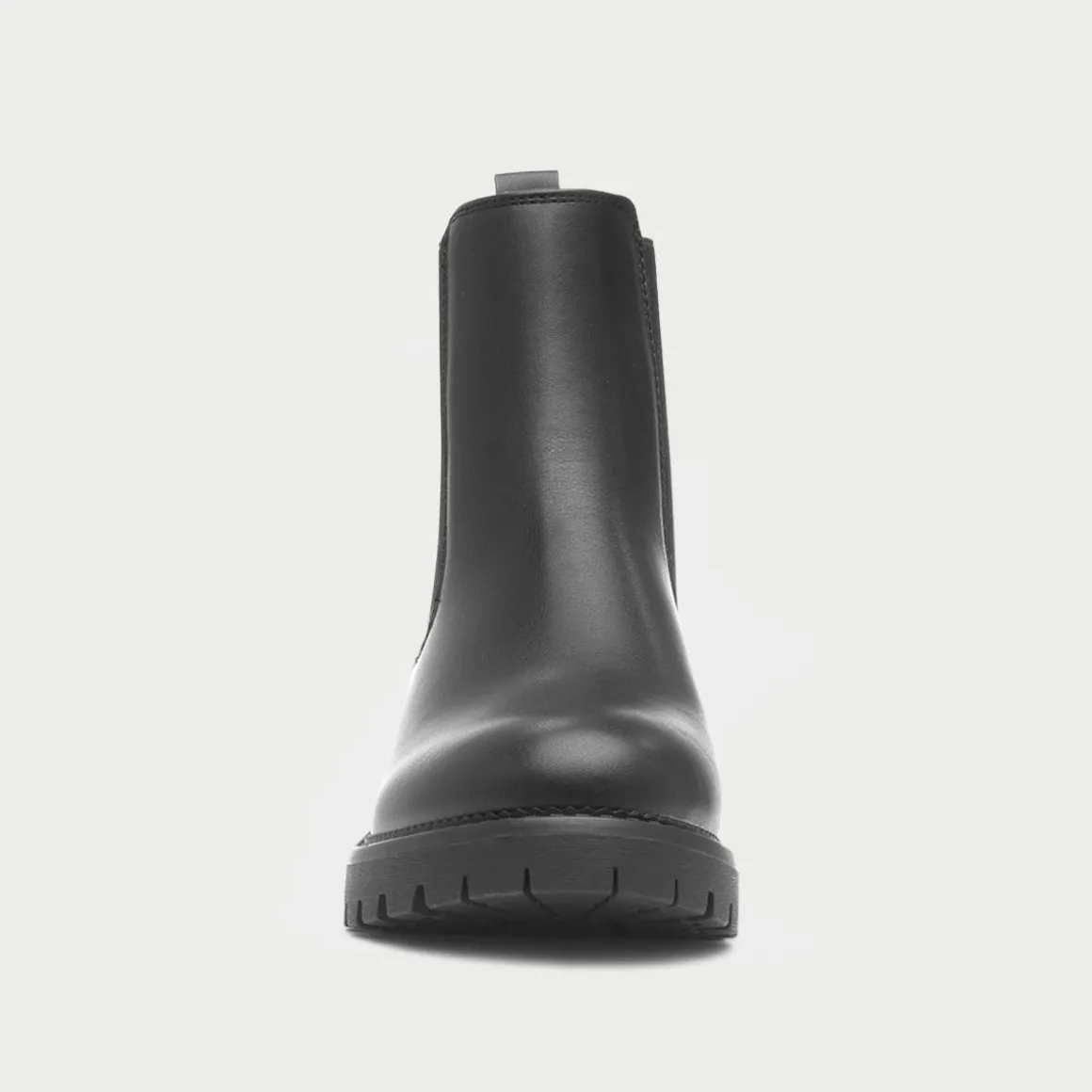 Lilley Mavis Womens Black Chunky Chelsea Boot