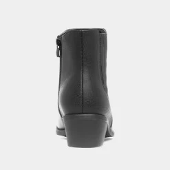 Lilley Melody Womens Black Western Ankle Boot