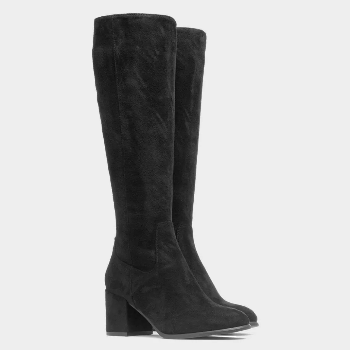 Lilley Milan Womens Black High Leg Heeled Boot