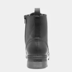 Lilley Monica Womens Black Lace Up Ankle Boot