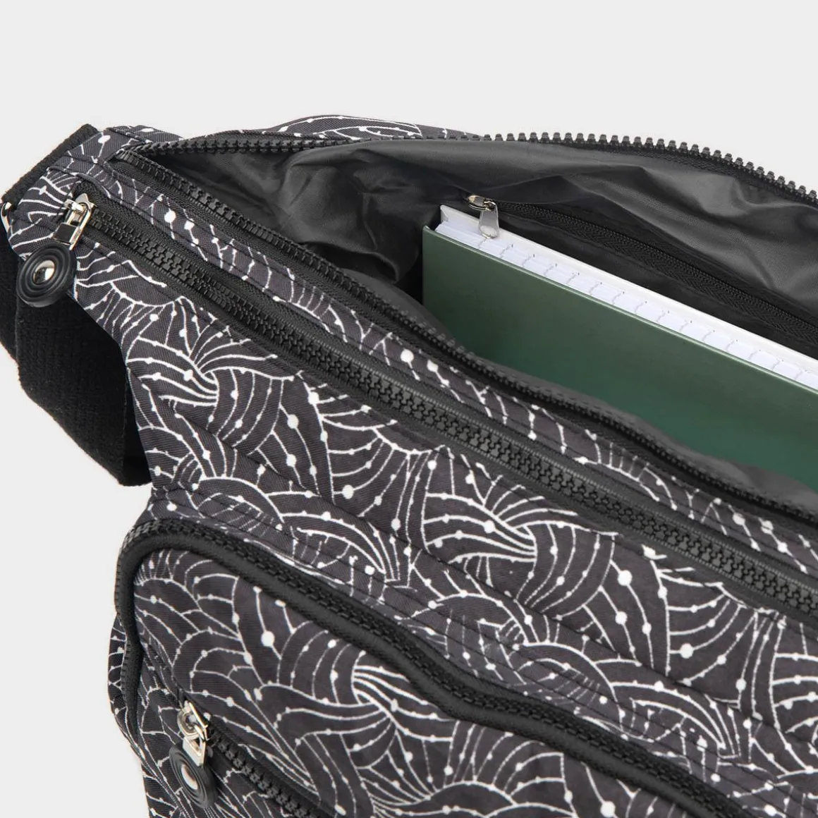 Lilley Orla Womens Black Printed Cross Body Bag