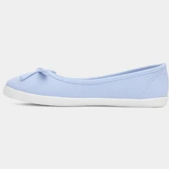 Lilley Patsy Womens Blue Ballerina Canvas