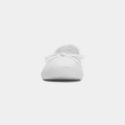 Lilley Patsy Womens White Ballerina Canvas