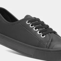 Lilley Penny Womens Black Canvas Shoe