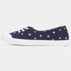 Lilley Phoebe Womens Navy Daisy Print Canvas