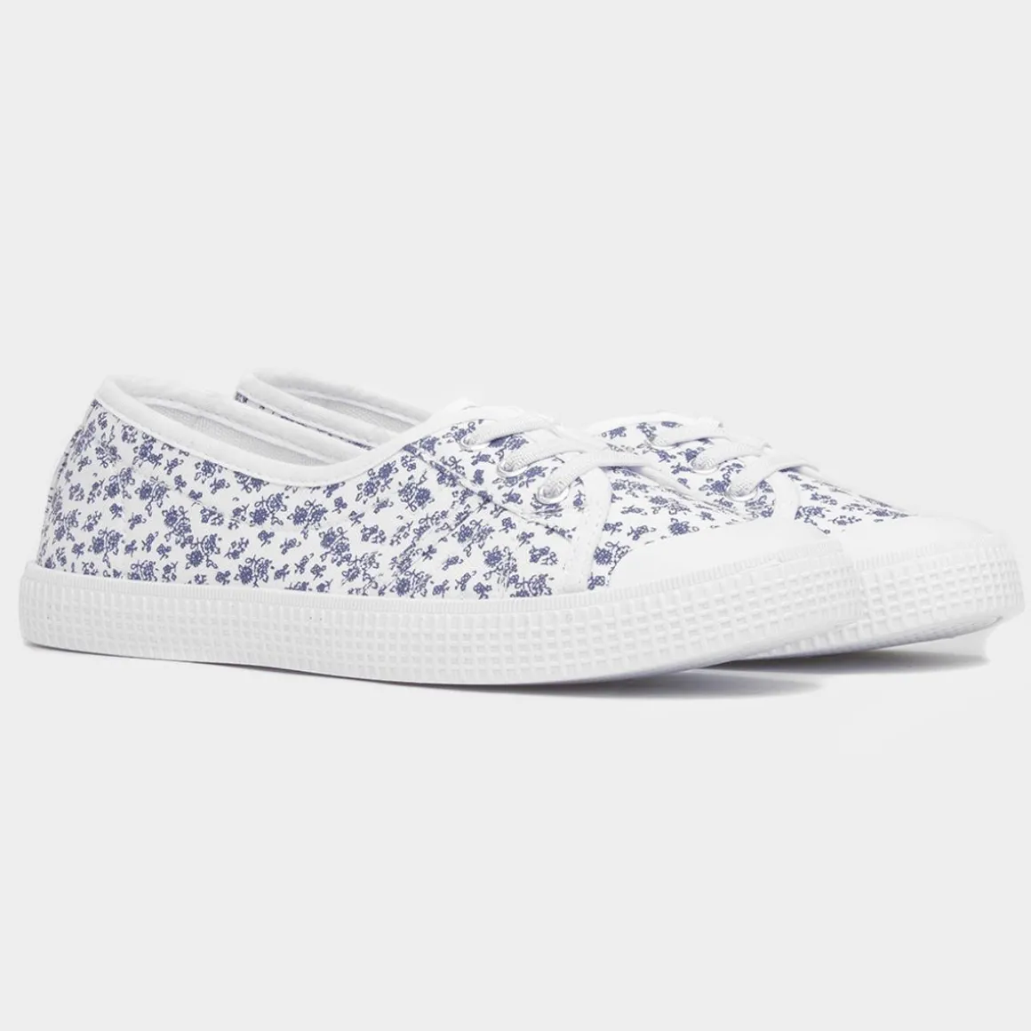 Lilley Phoebe Women's White Floral Canvas