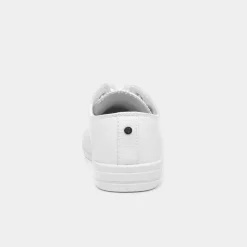 Lilley Polly Womens White Lace Up Casual Shoe