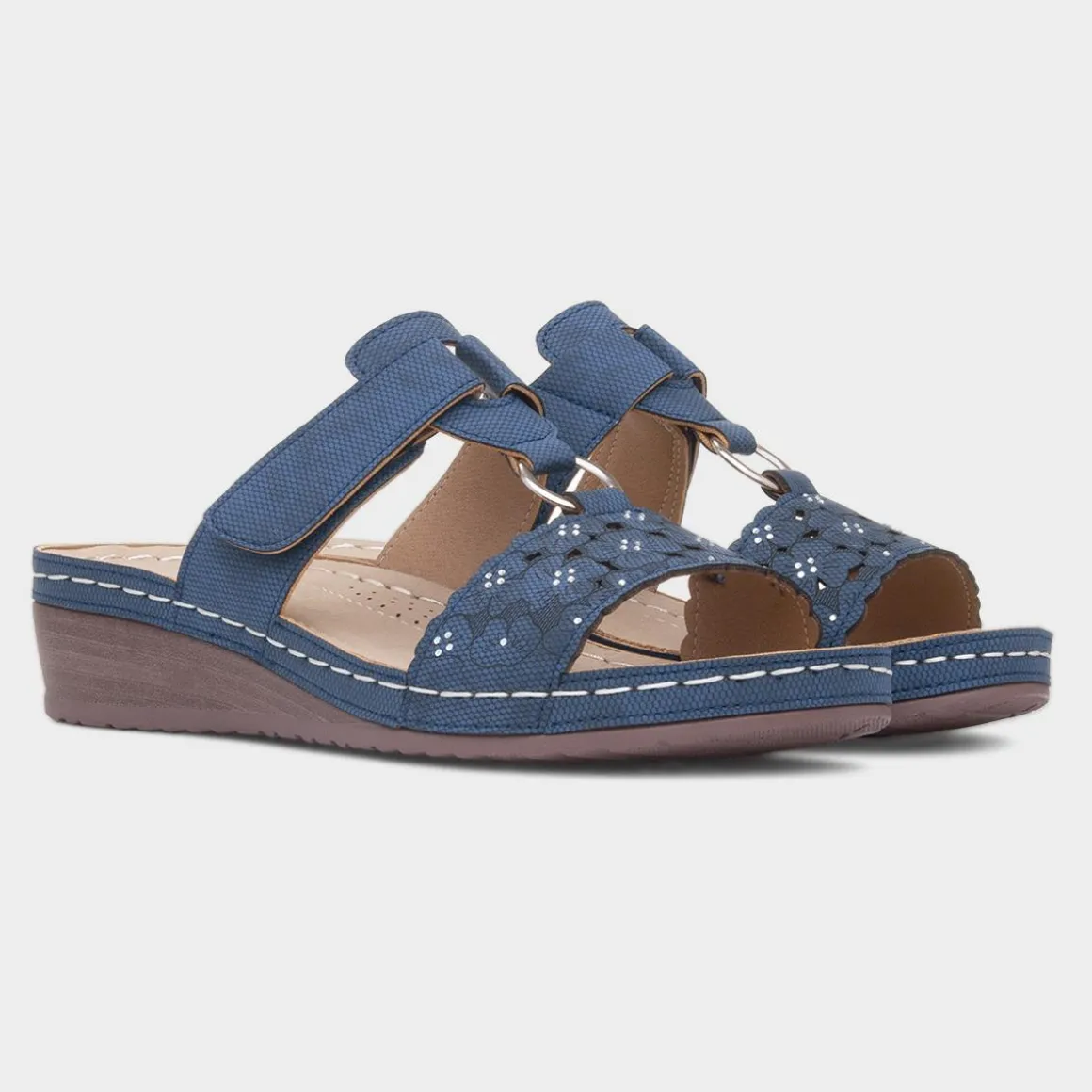 Lilley Sally Womens Navy Mule Sandal