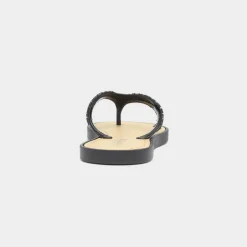Lilley Skye Womens Black Diamante Toe Post Sandal