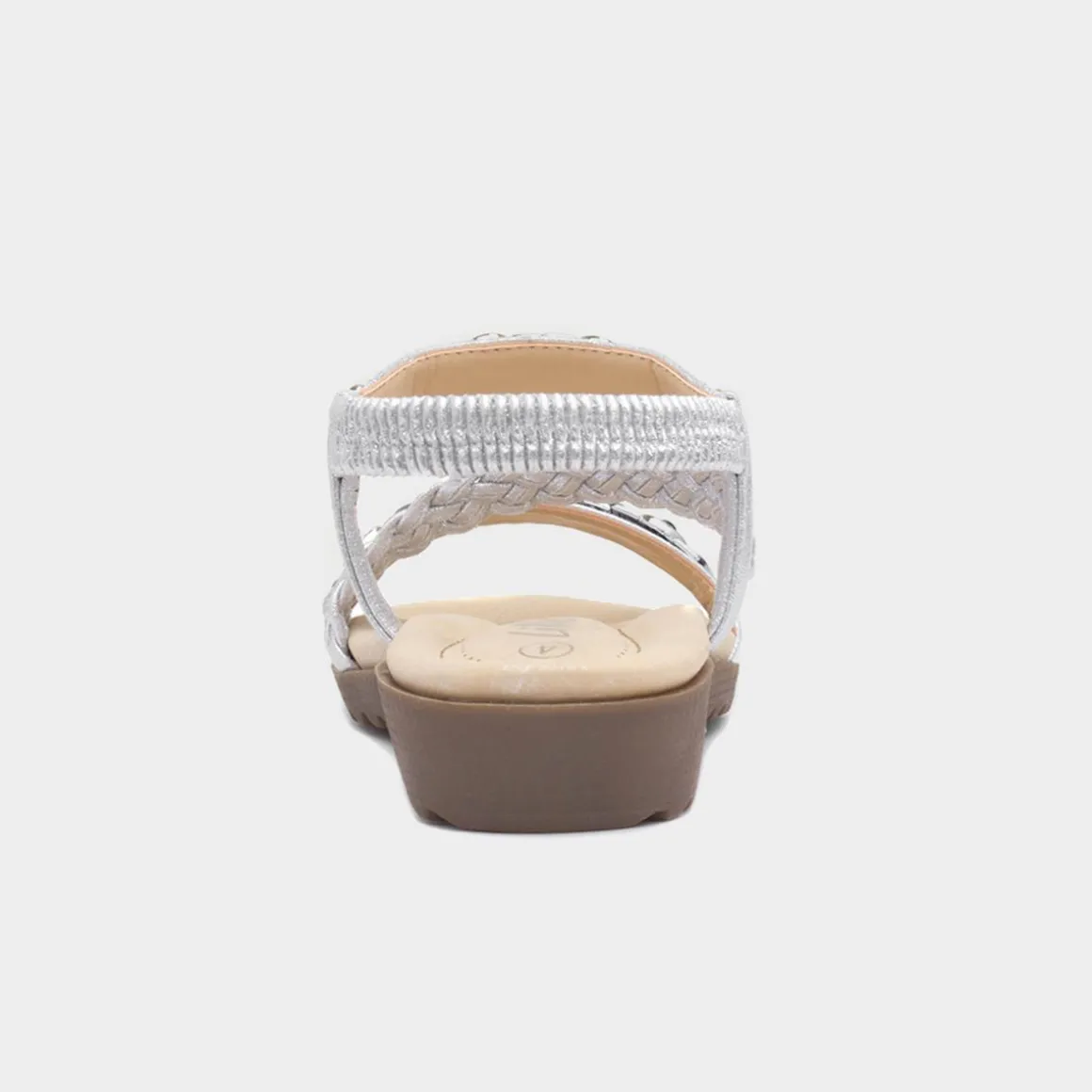Lilley Skylar Womens Silver Gem Sandal
