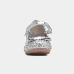 Lilley Sparkle Lacey Girl's Silver Glitter Heel
