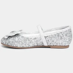 Lilley Sparkle Louisa Girls Silver Ballerina