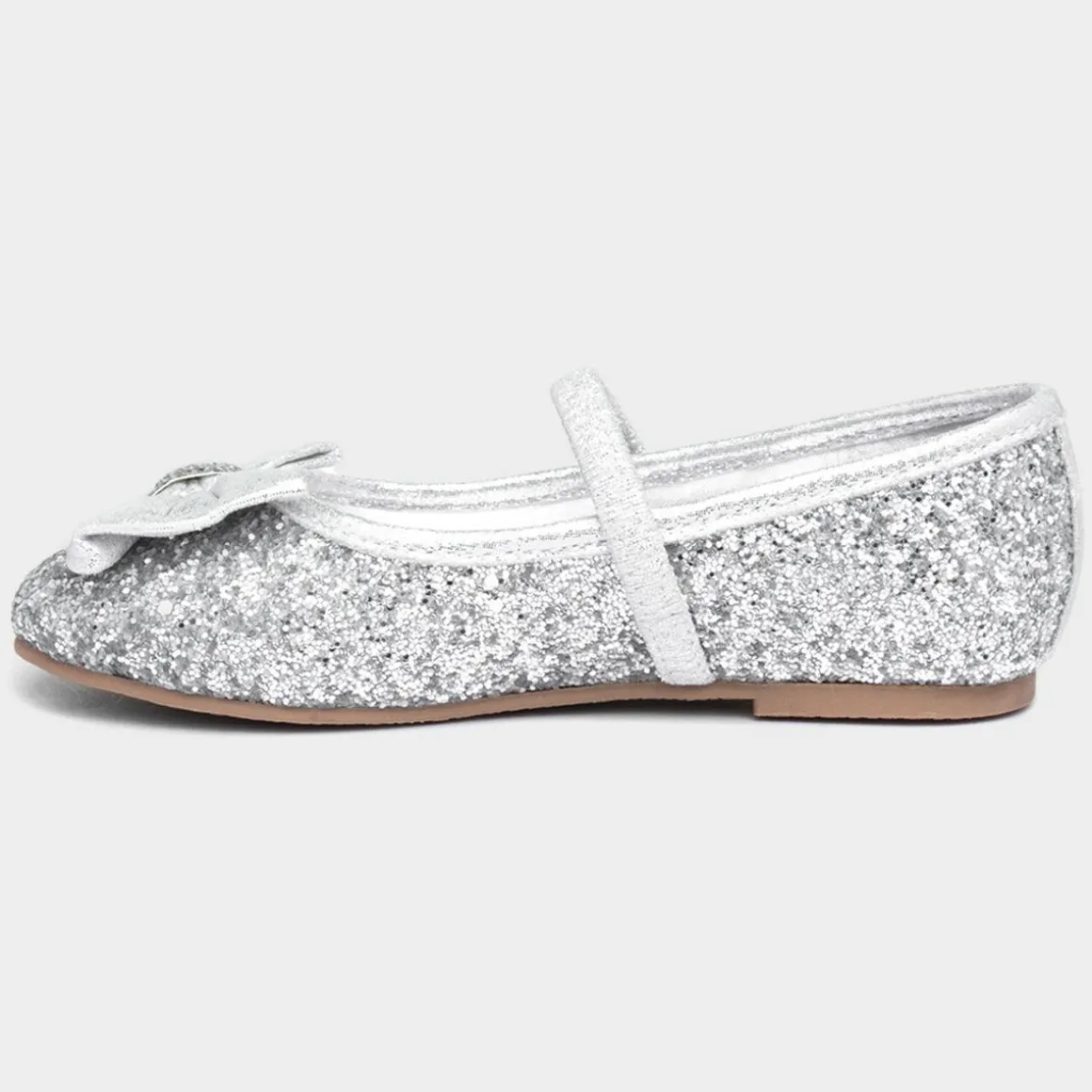 Lilley Sparkle Louisa Girls Silver Ballerina