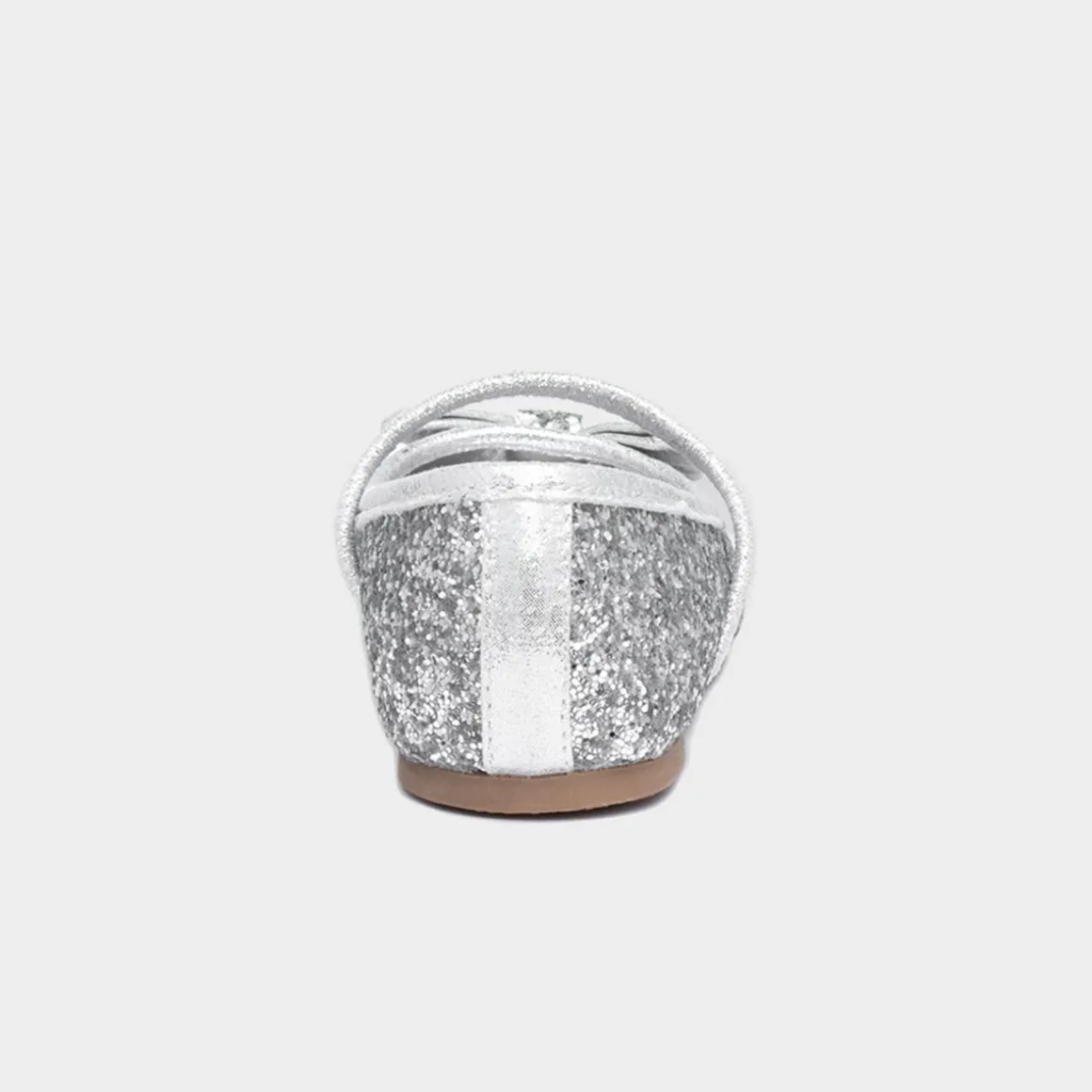 Lilley Sparkle Louisa Girls Silver Ballerina