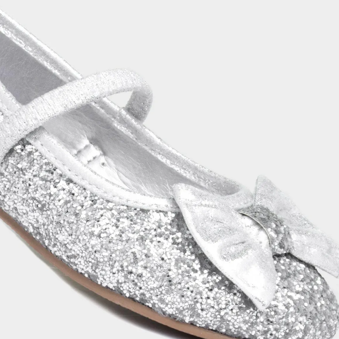 Lilley Sparkle Louisa Girls Silver Ballerina