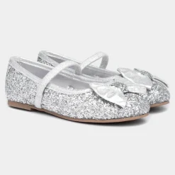 Lilley Sparkle Louisa Girls Silver Ballerina