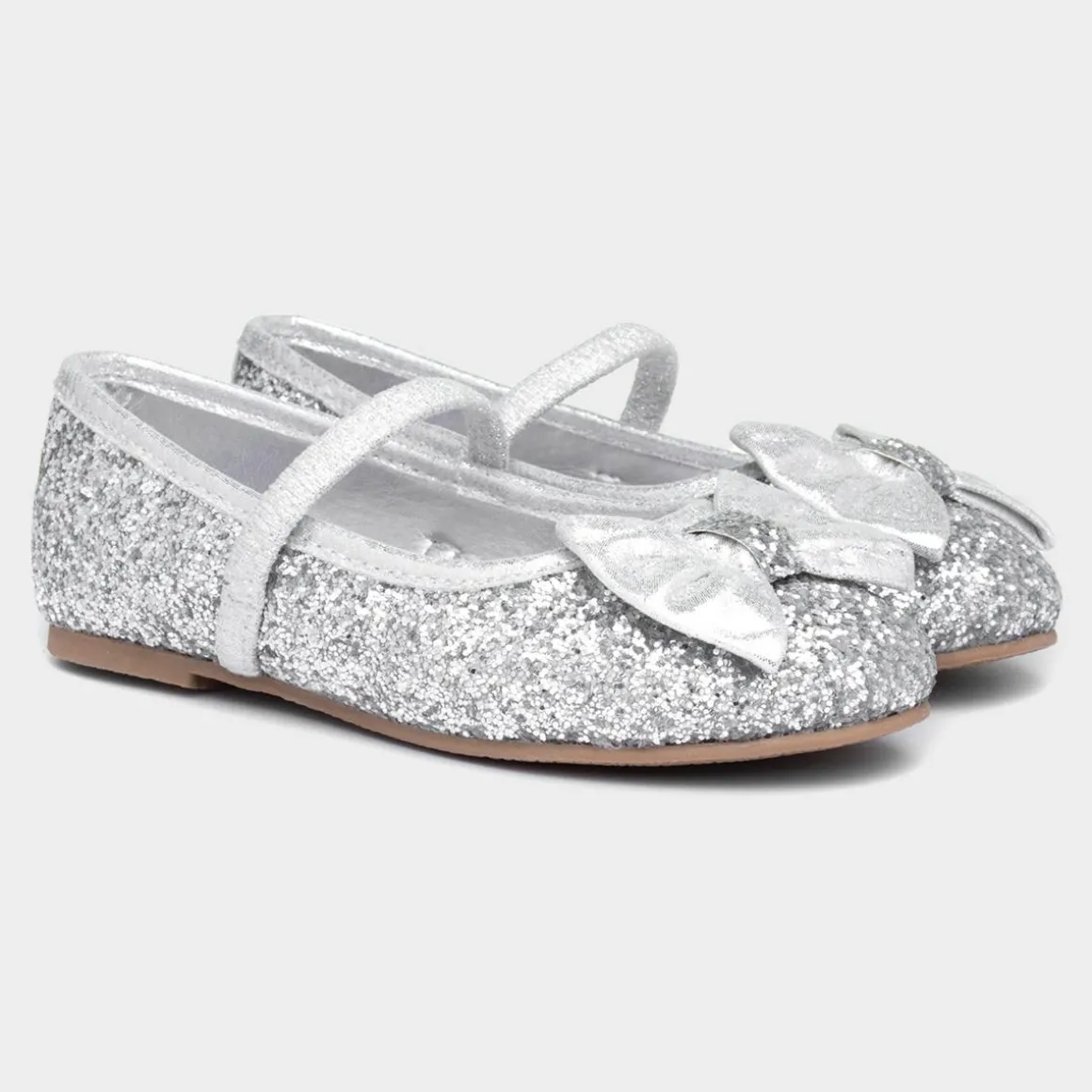 Lilley Sparkle Louisa Girls Silver Ballerina