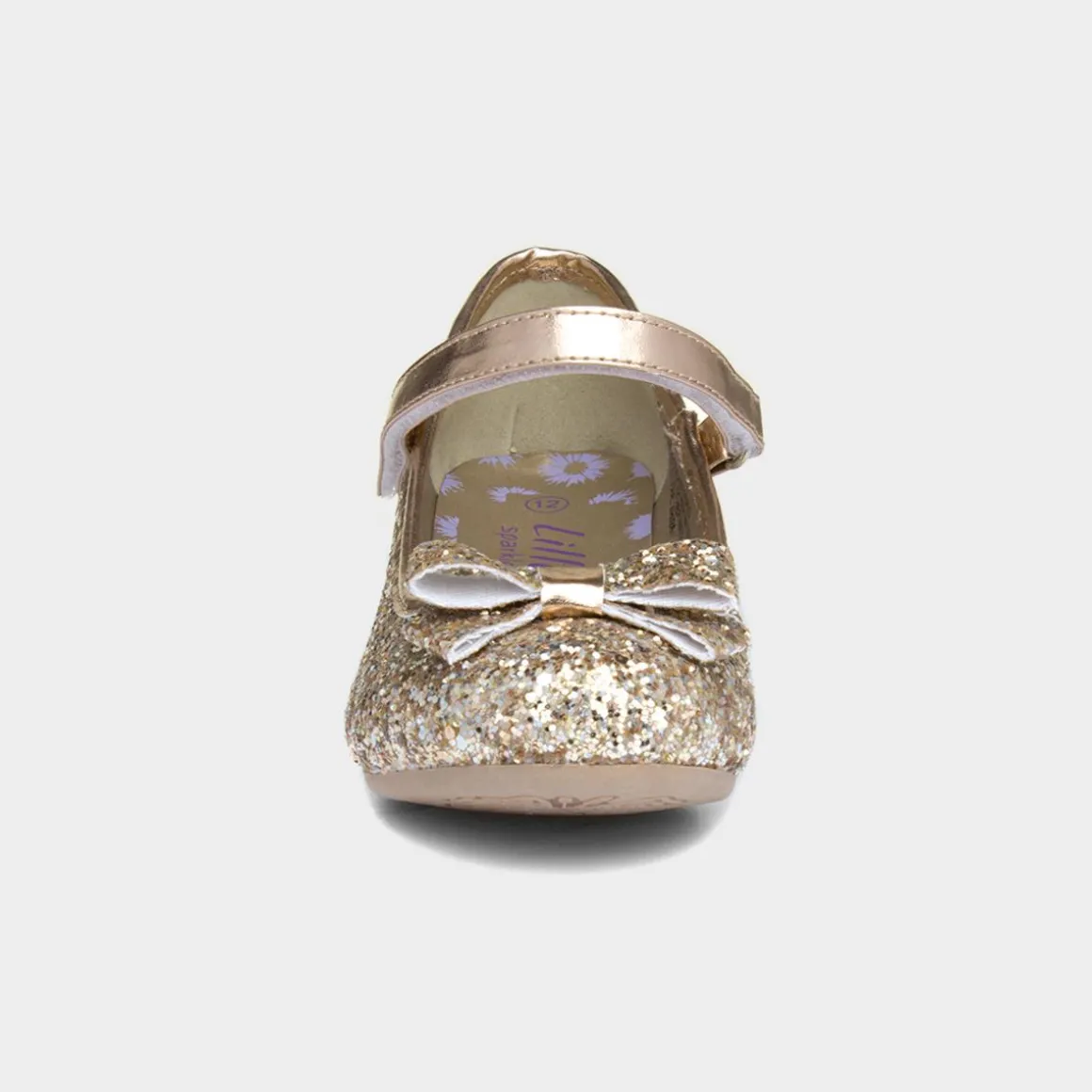 Lilley Sparkle Roxana Girls Rose Gold Heeled Shoe
