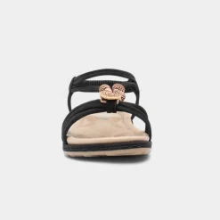Lilley Spirit Womens Black Strappy Sandal