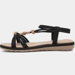 Lilley Spirit Womens Black Strappy Sandal