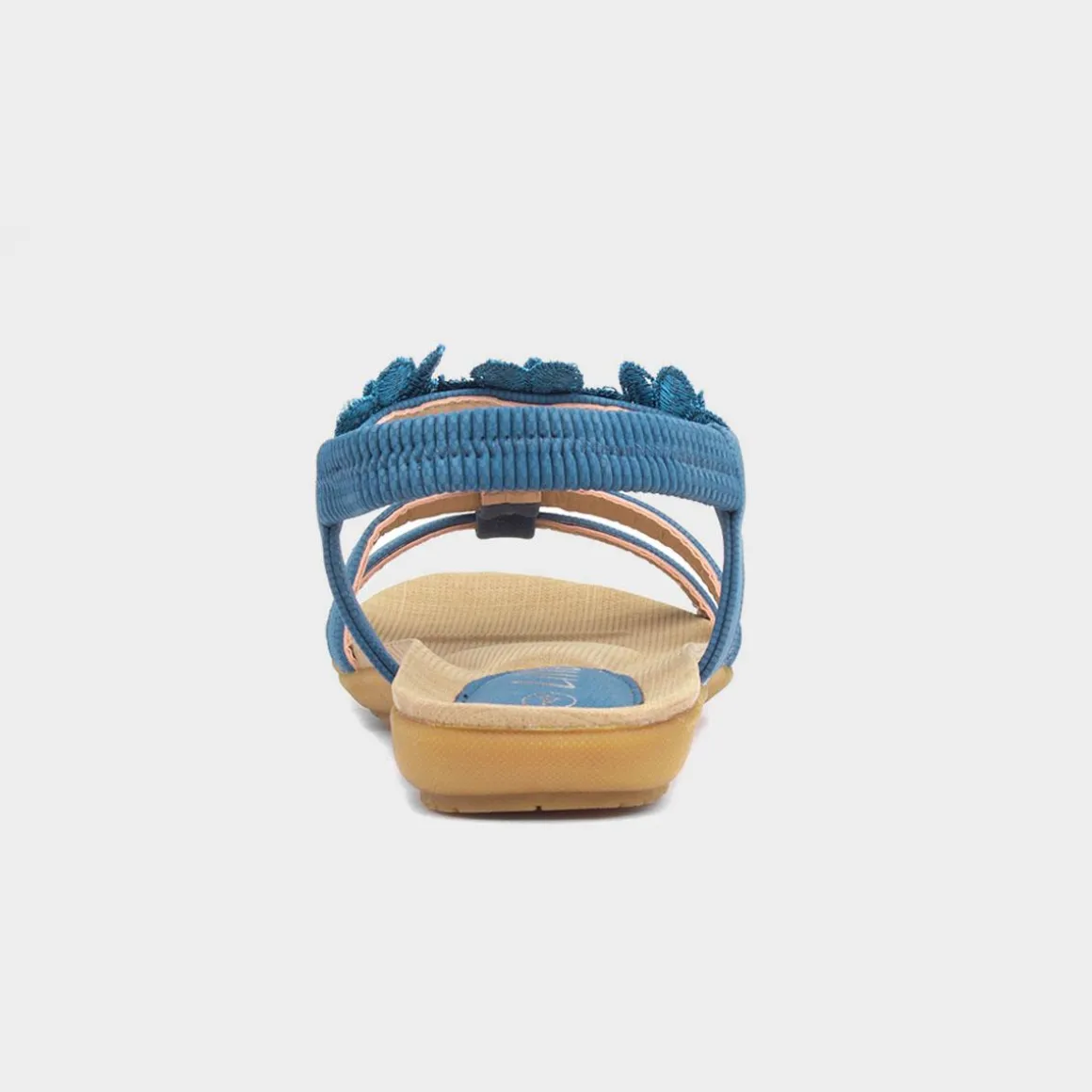 Lilley Stella Womens Blue Flower Crochet Sandal