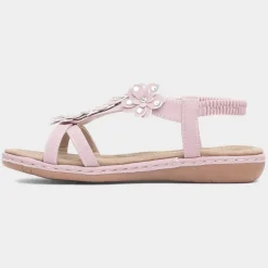 Lilley Suzzane Womens Pink Floral Sandal