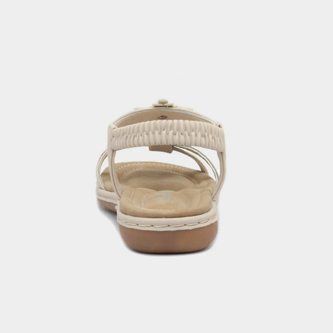Lilley Sylvie Womens Cream Diamante Sandal
