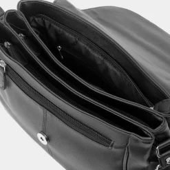Lilley Ursula Black Organiser Shoulder Bag