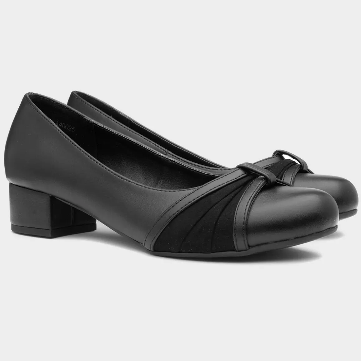 Lilley Valerie Womens Black Court Shoe