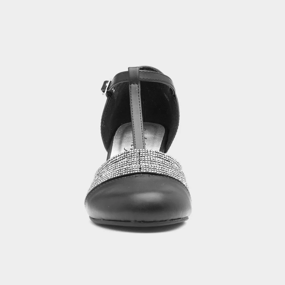 Lilley Veda Womens Black Diamante Heel