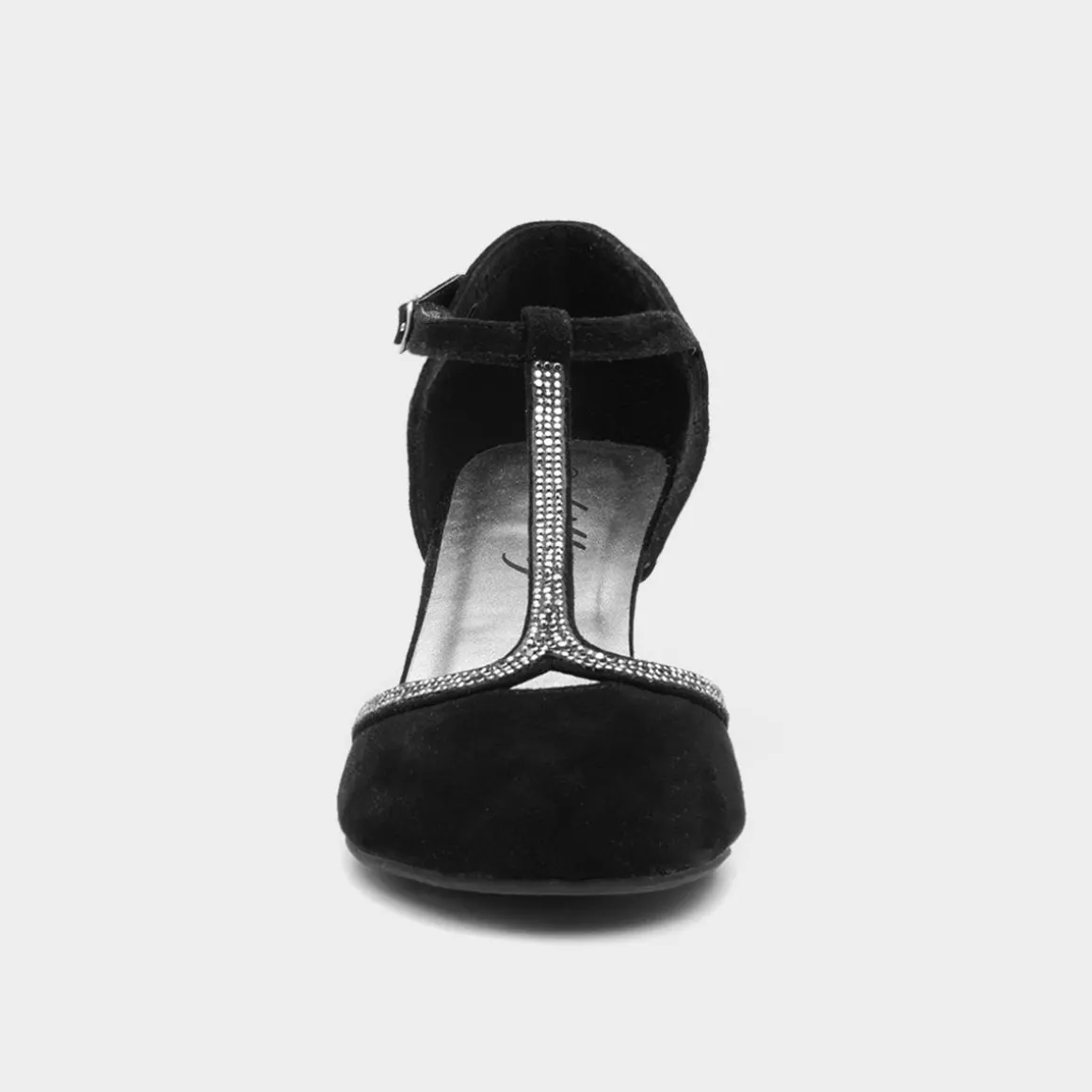 Lilley Vivien Womens Black T-Bar Court Shoe