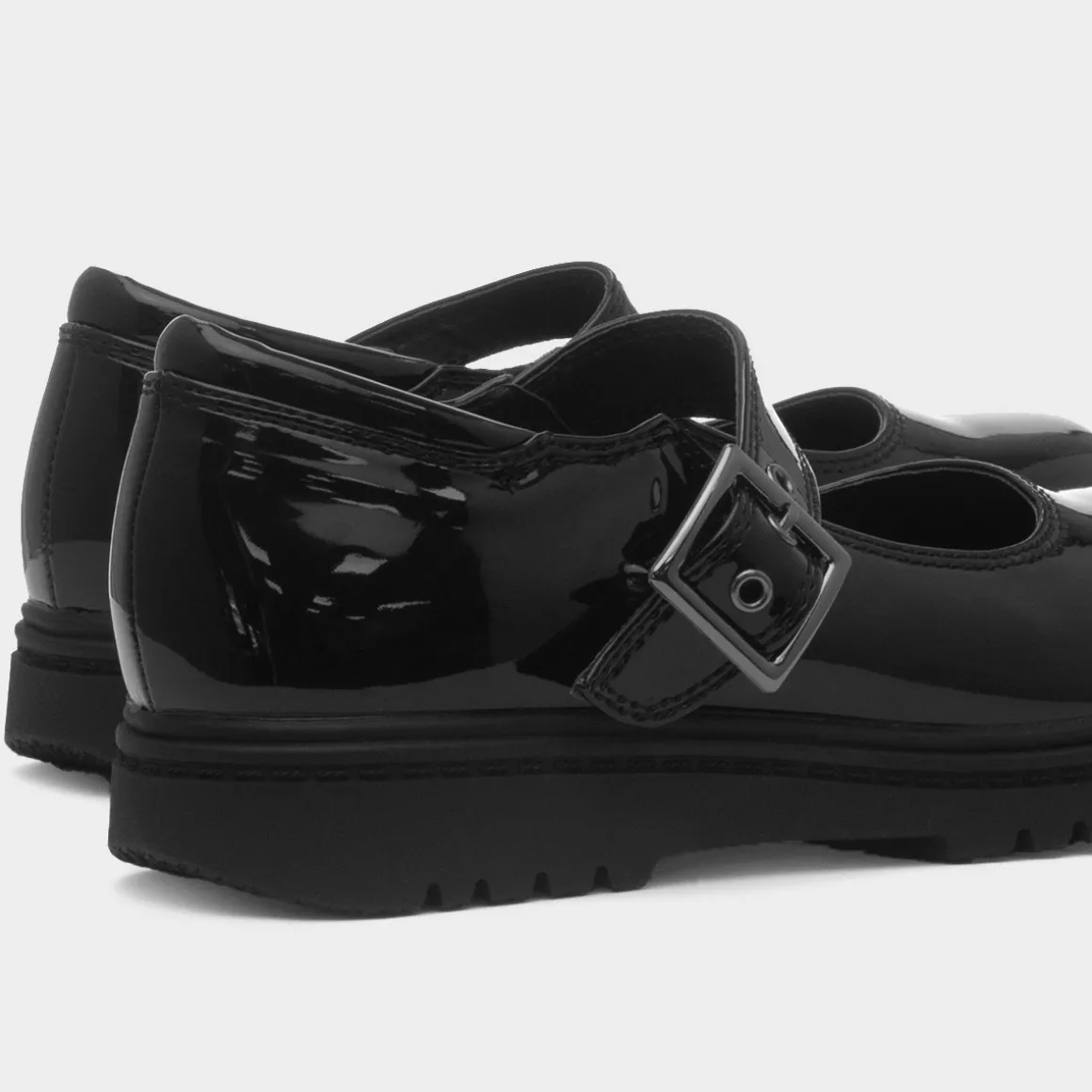 Little Diva Effie Girls Black Patent Shoe
