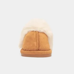Little Diva Holly Girls Tan Mule Slipper