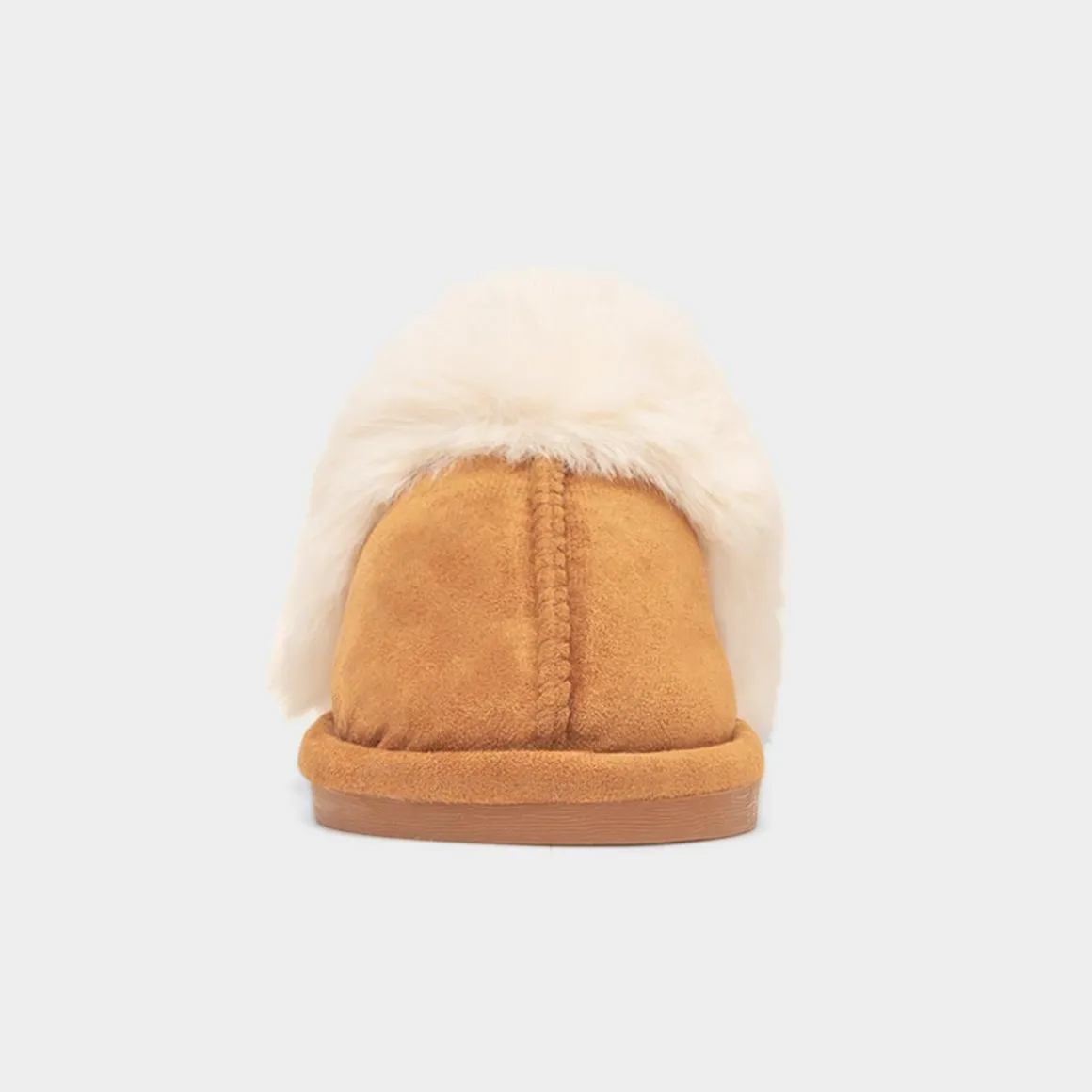 Little Diva Holly Girls Tan Mule Slipper