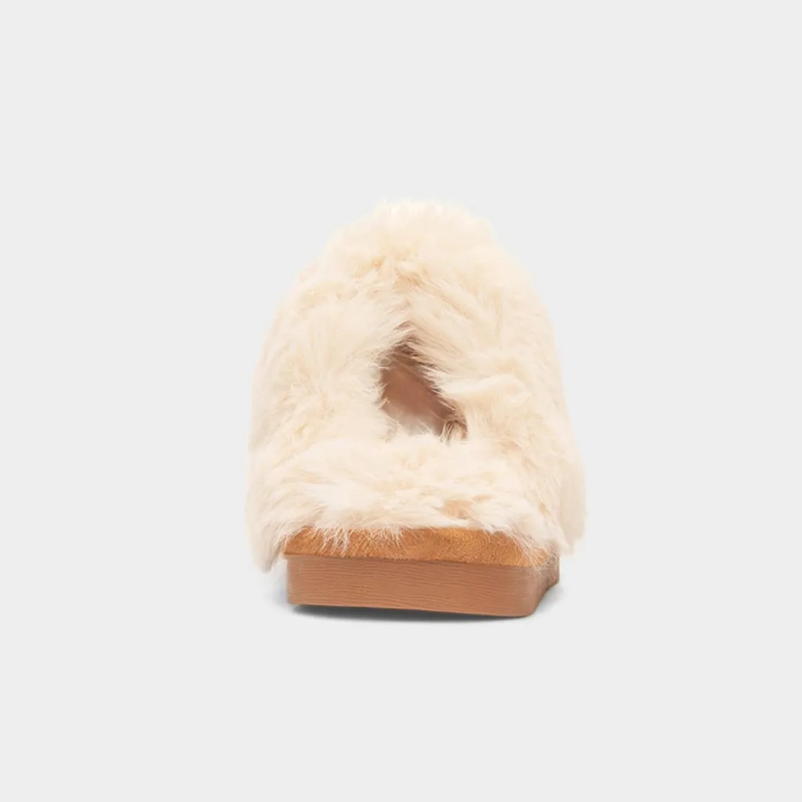 Little Diva Holly Girls Tan Mule Slipper