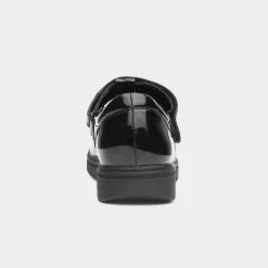 Little Diva Kendall Girls Black Patent T-Bar Shoe