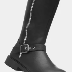 Little Diva Kerstin Girls Black Zip Up Boot