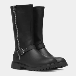 Little Diva Kerstin Girls Black Zip Up Boot