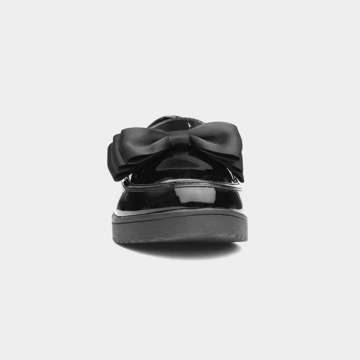 Little Diva Tess Girls Jnr Black Patent Loafers