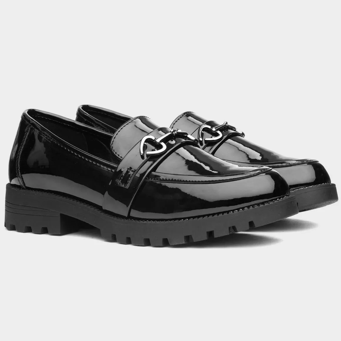 Little Diva Valentina Jnr Girls Black Loafer