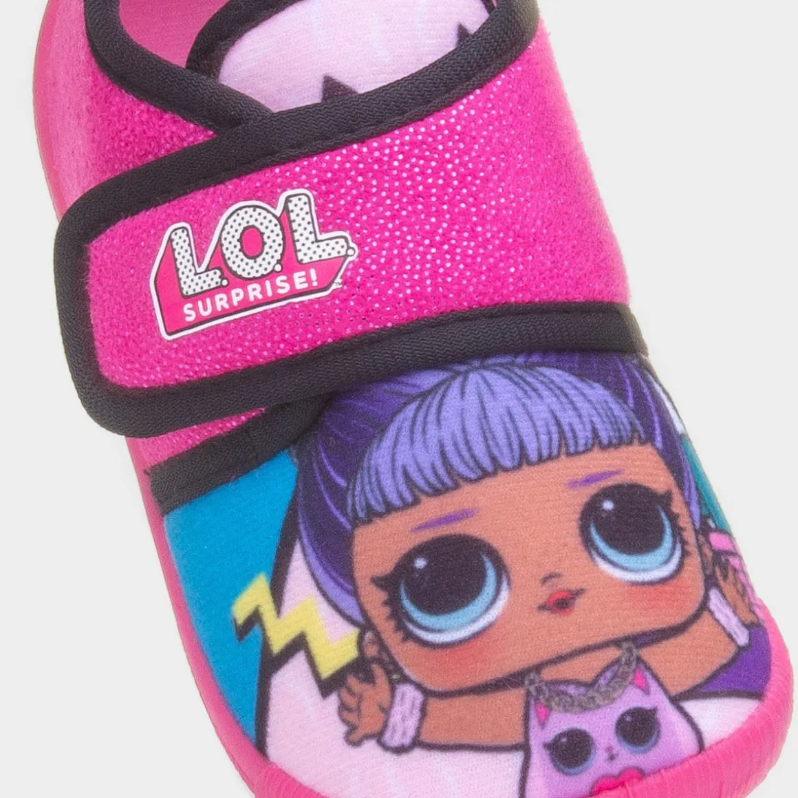 LOL Surprise Kids Fuchsia Easy Fasten Slipper