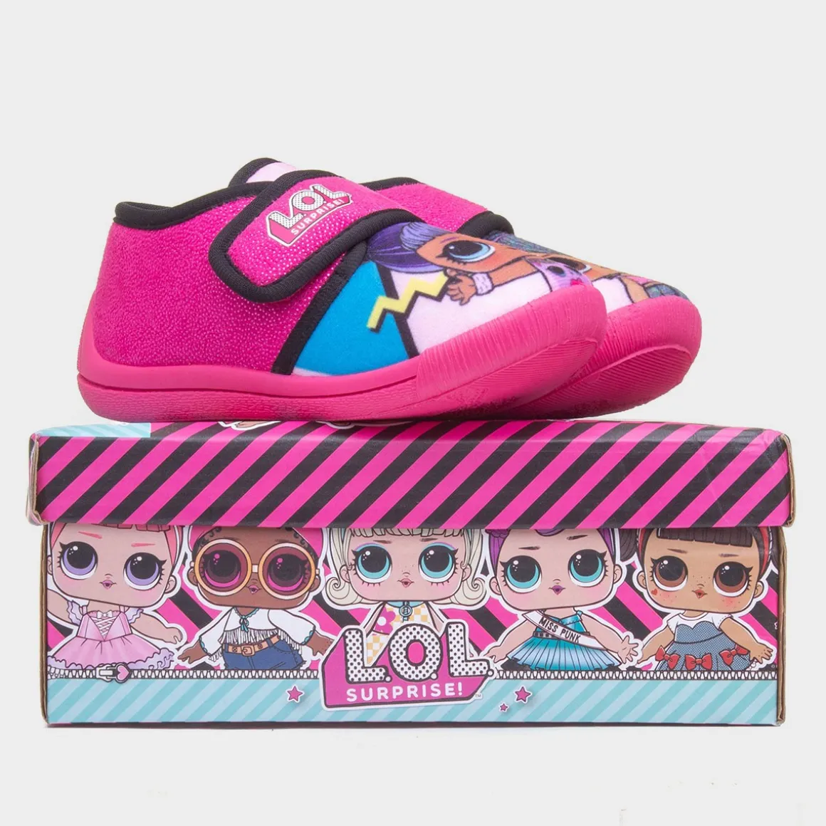 LOL Surprise Kids Fuchsia Easy Fasten Slipper