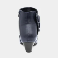 Lotus Prancer Womens Navy Leather Ankle Boot