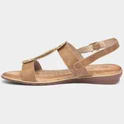 Lunar Adora Womens Tan Slingback Sandal