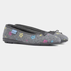 Lunar Berry Womens Grey Slipper