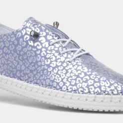 Lunar Blade Womens Pale Blue Leather Shoe
