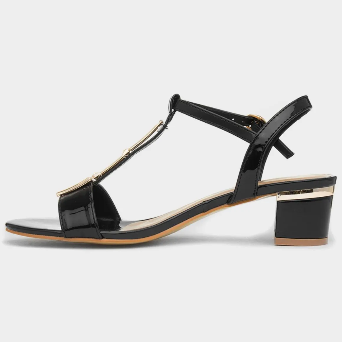 Lunar Blaze Womens Black Patent Heel