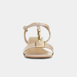 Lunar Blaze Womens Nude Patent Heel