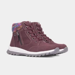 Lunar Buttermere Womens Burgundy Ankle Boot